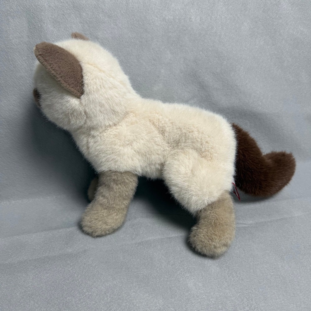 Douglas Cuddle Toy Siamese Cat Plush Stuffed Animal Cream Brown 4390 12 inch - Picture 3 of 9
